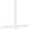 Ekena Millwork Eugene Architectural Grade PVC Gable Bracket, 108"W x 72"H x 2"D x 6"F, 16/12 Pitch GBP108X72X0206EUG00 - alternate 1